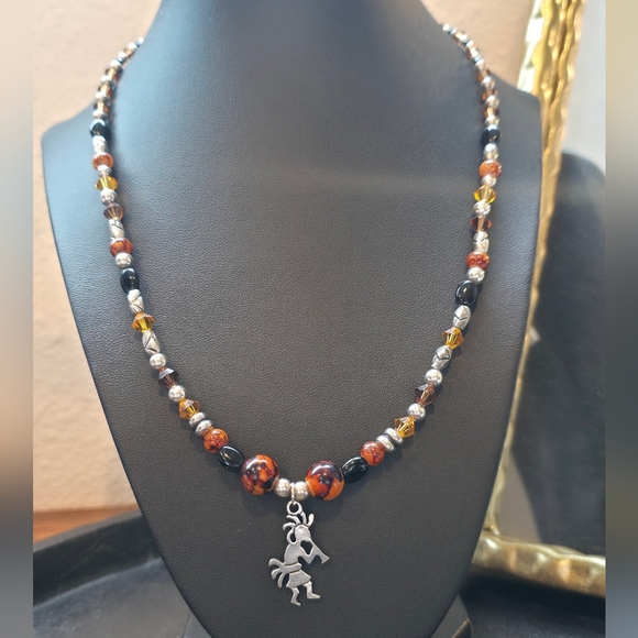 Jewelry - Southwestern Kokopelli Beaded Necklace | Artisan-Style Glass beads  Unisex Tribe